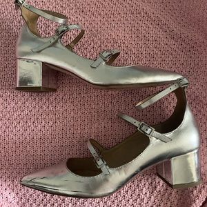 Topshop silver heels